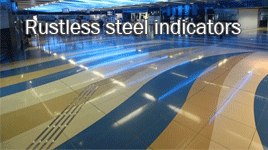 Rustless steel indicators